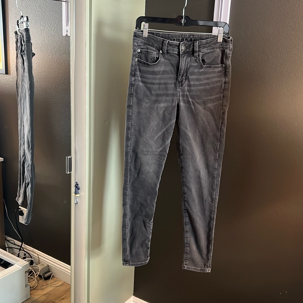 AEO, jeggings, black size 10
